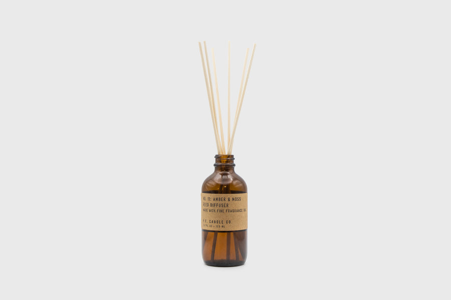 Reed Diffuser [Amber & Moss] Candles & Home Fragrance [Homeware] P.F. Candle Co.    Deadstock General Store, Manchester