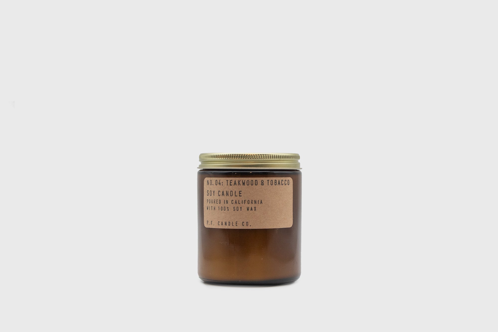 Soy Candle [Teakwood &amp; Tobacco] Candles &amp; Home Fragrance [Homeware] P.F. Candle Co. 7.2oz   Deadstock General Store, Manchester