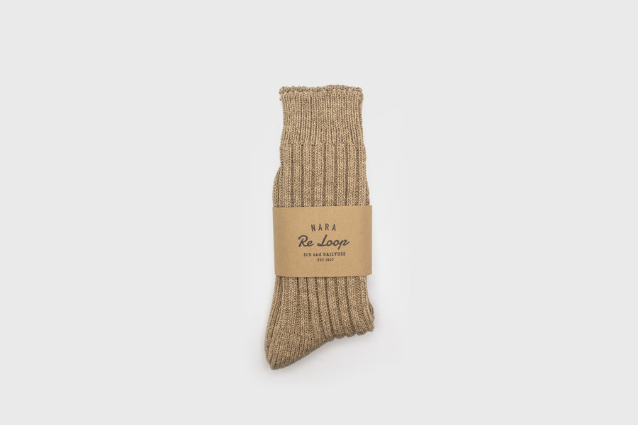 Recycled Cotton Speck Dye Socks [Beige] Socks & Slippers [Accessories] SOUKI    Deadstock General Store, Manchester