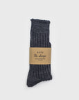 Recycled Cotton Speck Dye Socks [Charcoal] Socks & Slippers [Accessories] SOUKI    Deadstock General Store, Manchester