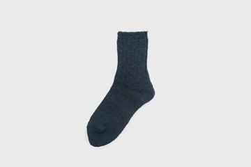 Re Loop Slub Mix [Black] Socks & Slippers [Accessories] SOUKI    Deadstock General Store, Manchester