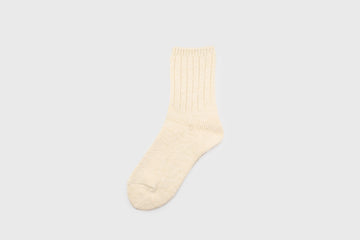 Re Loop Slub Mix [White] Socks & Slippers [Accessories] SOUKI    Deadstock General Store, Manchester