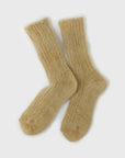 SOUKI - FEATHER Kid Mohair Socks [Beige] - BindleStore.