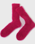 SOUKI - FEATHER Kid Mohair Socks [Pink] - BindleStore.