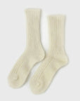 SOUKI - FEATHER Kid Mohair Socks [White] - BindleStore.