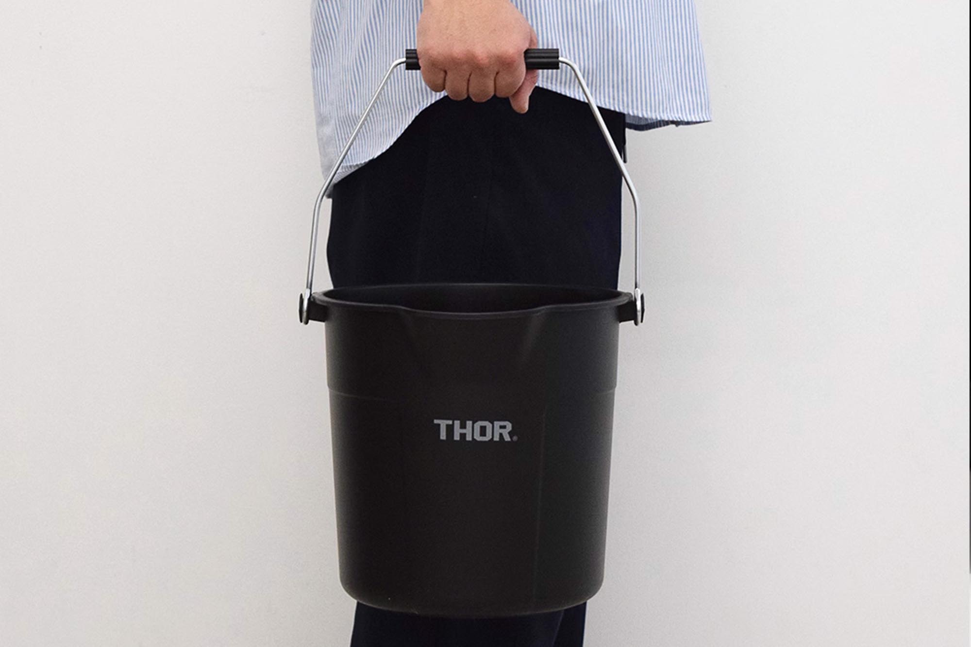 THOR - Round Bucket 10L [Black] - BindleStore.