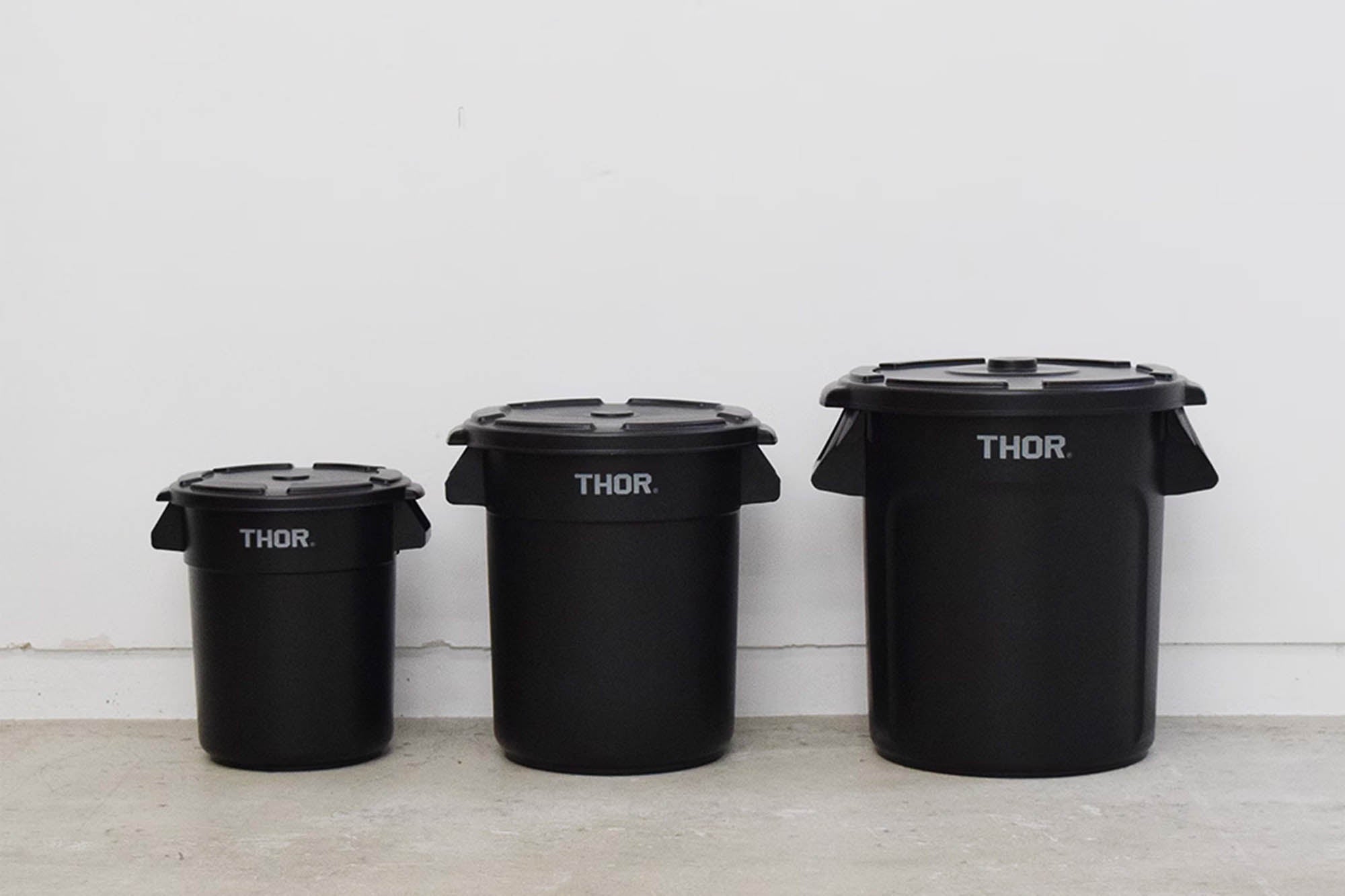 THOR - Round Container 38L [Black] - BindleStore.