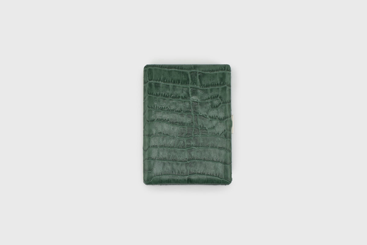 Cosmos Leather Cigarette Case [Croc Green]