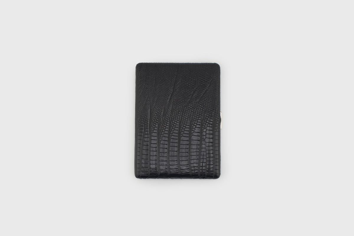 Cosmos Leather Cigarette Case [Lizard Black]