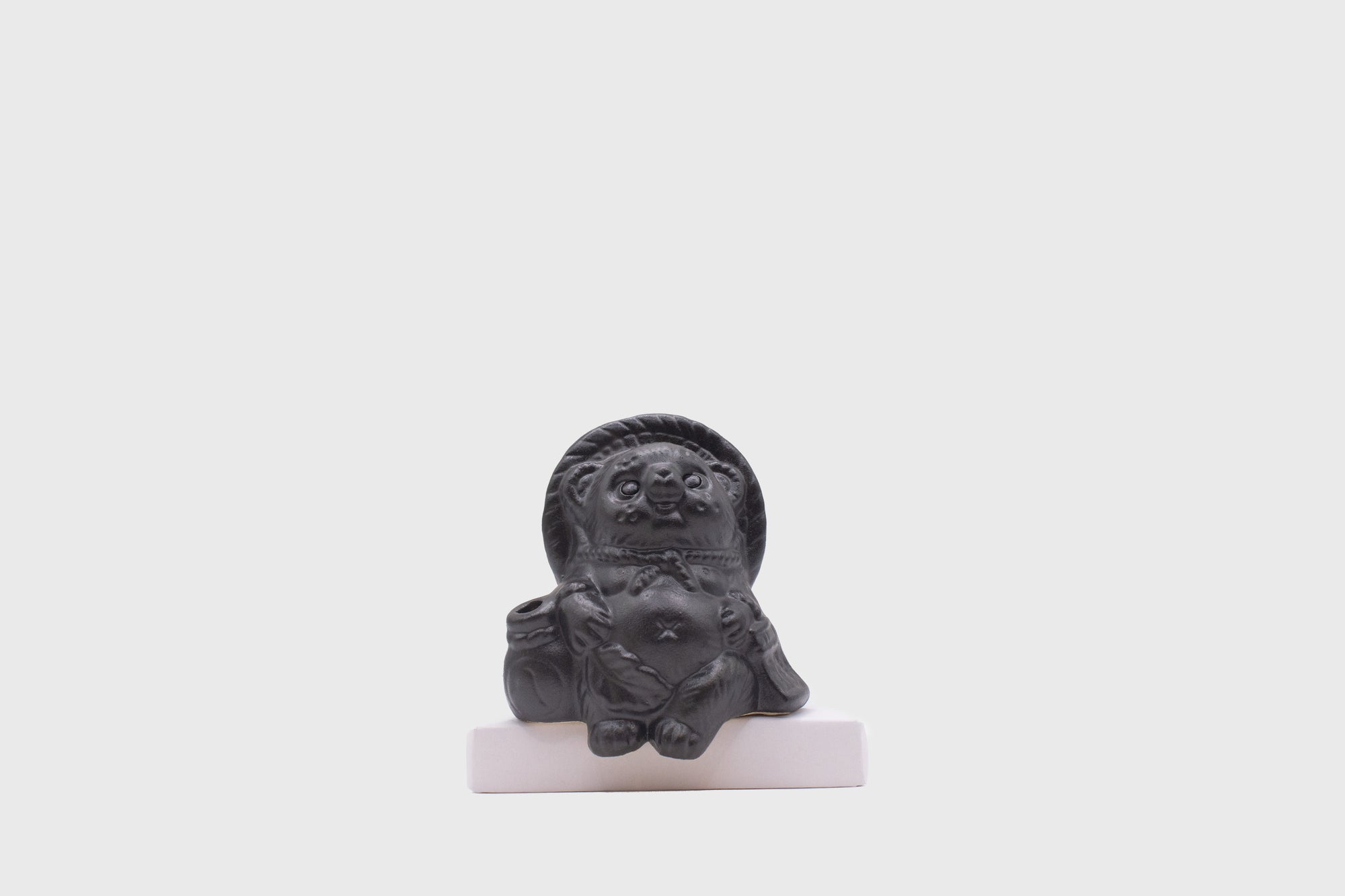 Yamasho Touki - Shigaraki Ware Mini Tanuki [Black] - BindleStore.