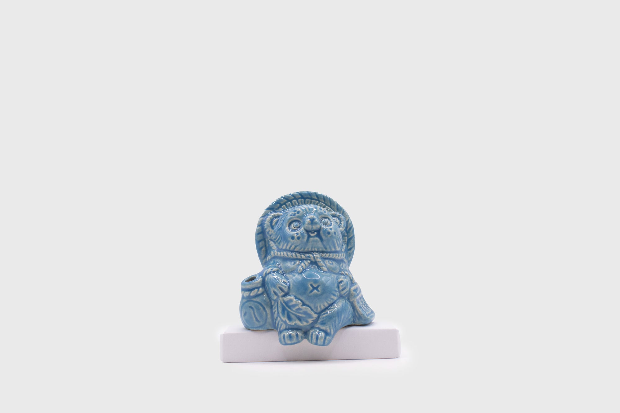 Yamasho Touki - Shigaraki Ware Mini Tanuki [Blue] - BindleStore.