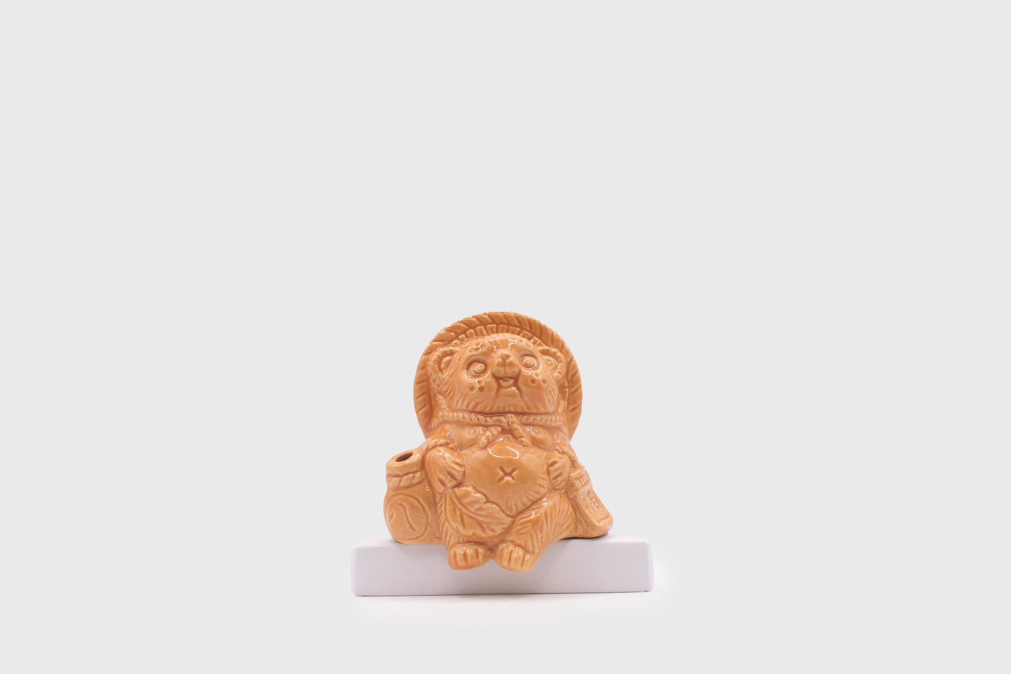Yamasho Touki - Shigaraki Ware Mini Tanuki [Orange] - BindleStore.