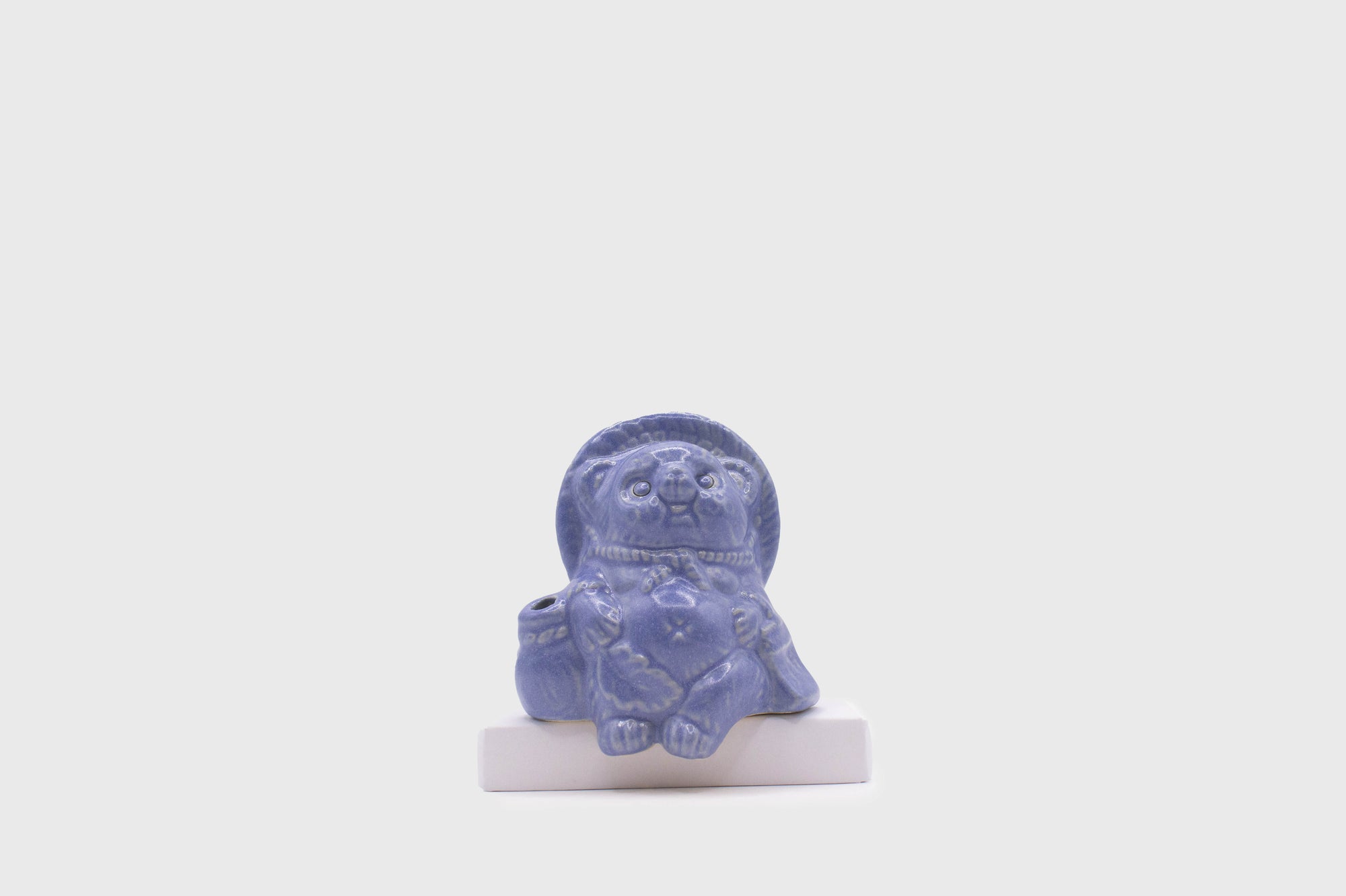 Yamasho Touki - Shigaraki Ware Mini Tanuki [Purple] - BindleStore.