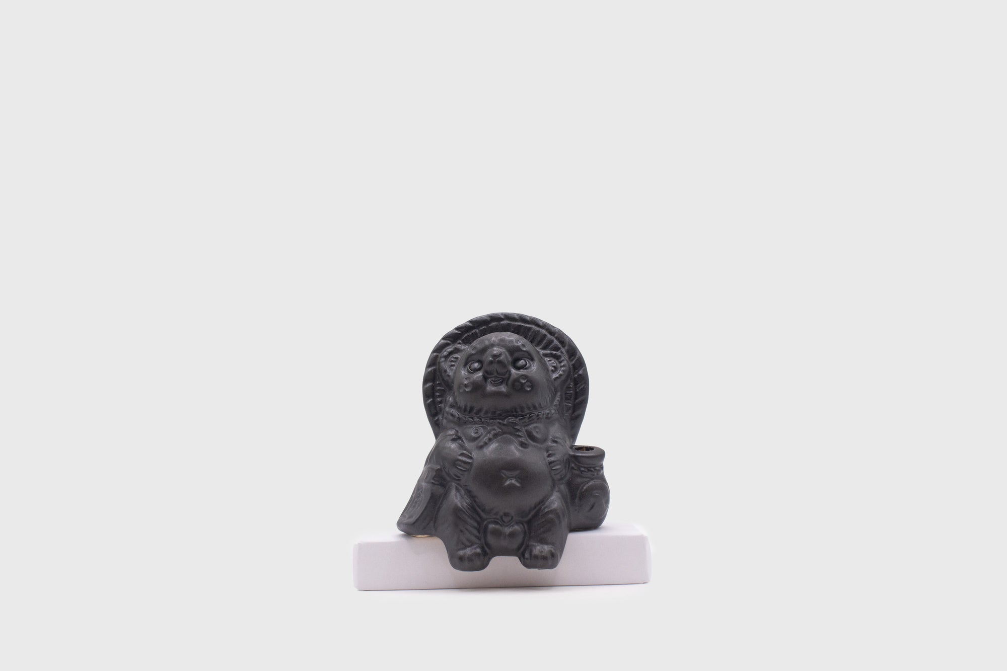 Yamasho Touki - Shigaraki Ware Mini Tanuki [Black] - BindleStore.