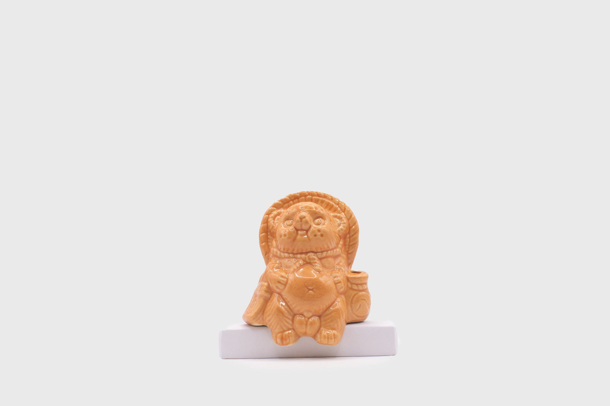 Yamasho Touki - Shigaraki Ware Mini Tanuki [Orange] - BindleStore.