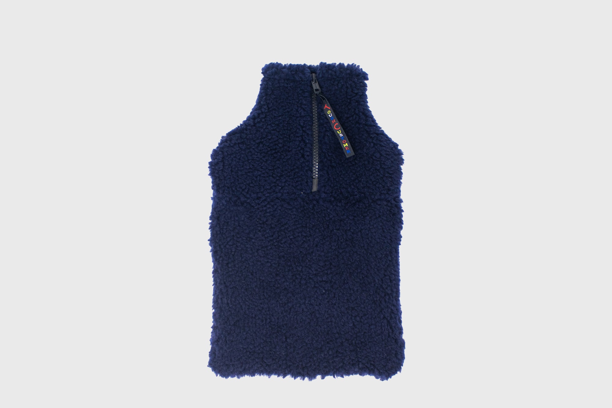 Fleece Hot Water Bottle Cover Textiles [Homeware] Tough Customer Navy   Deadstock General Store, Manchester