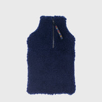 Tough Customer Wool Fleece Hot Water Bottle Cover – Navy Closed – BindleStore. (Deadstock General Store, Manchester)