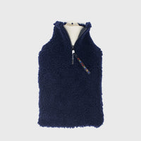 Tough Customer Wool Fleece Hot Water Bottle Cover – Navy – BindleStore. (Deadstock General Store, Manchester)