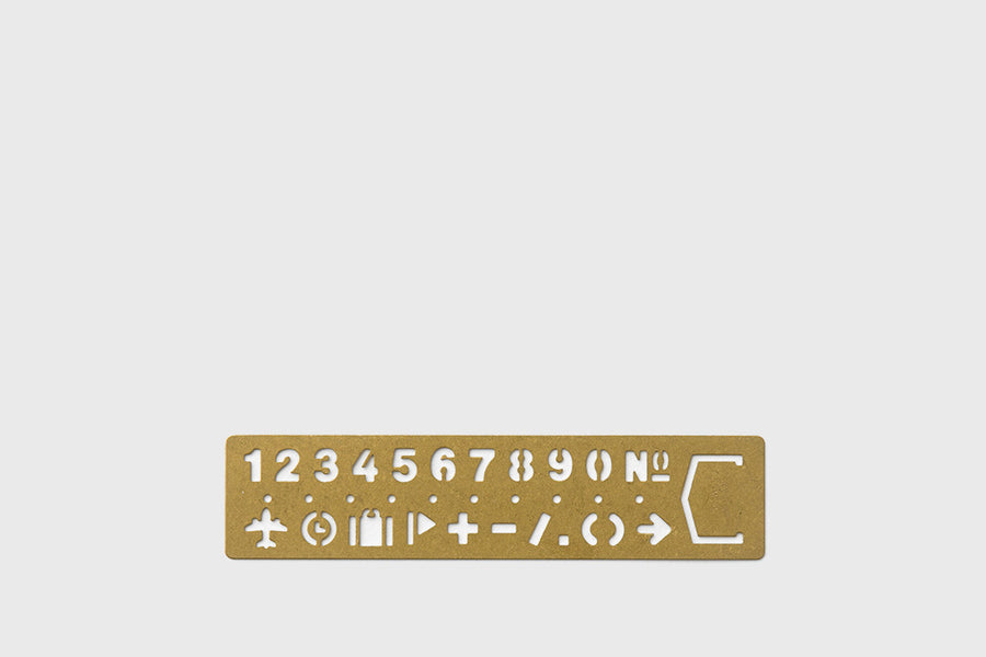 Traveler's Company Brass Number Stencil –  BindleStore. (Deadstock General Store, Manchester)