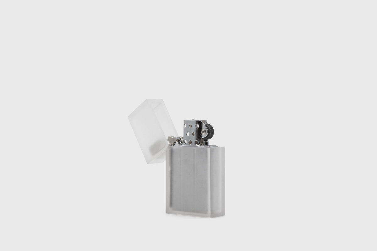 Hard-Edge Petrol Lighter [Frosty White] | BindleStore.
