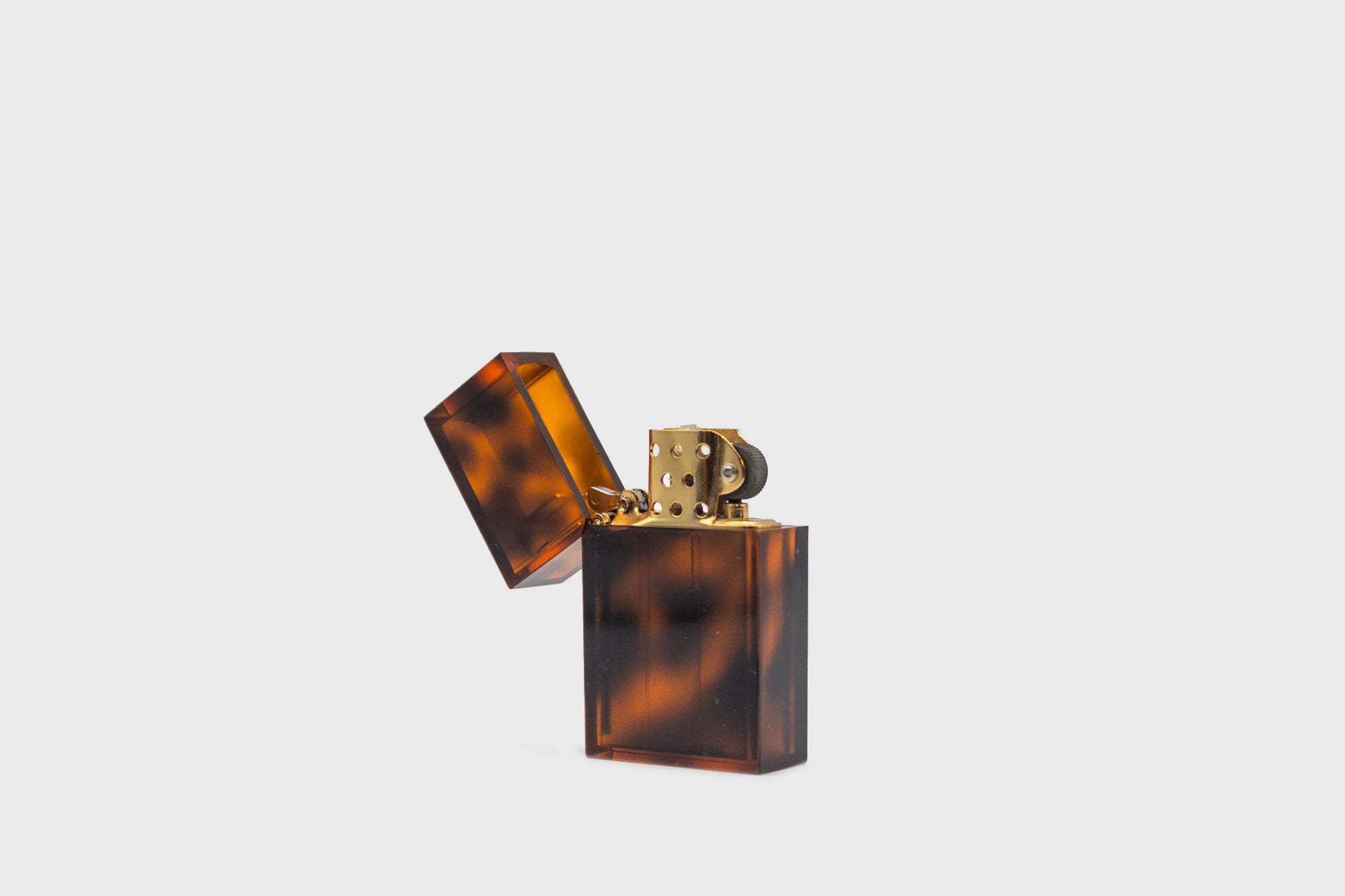 Hard-Edge Petrol Lighter [Marble Tortoise] Everyday Carry [Accessories] Tsubota Pearl    Deadstock General Store, Manchester