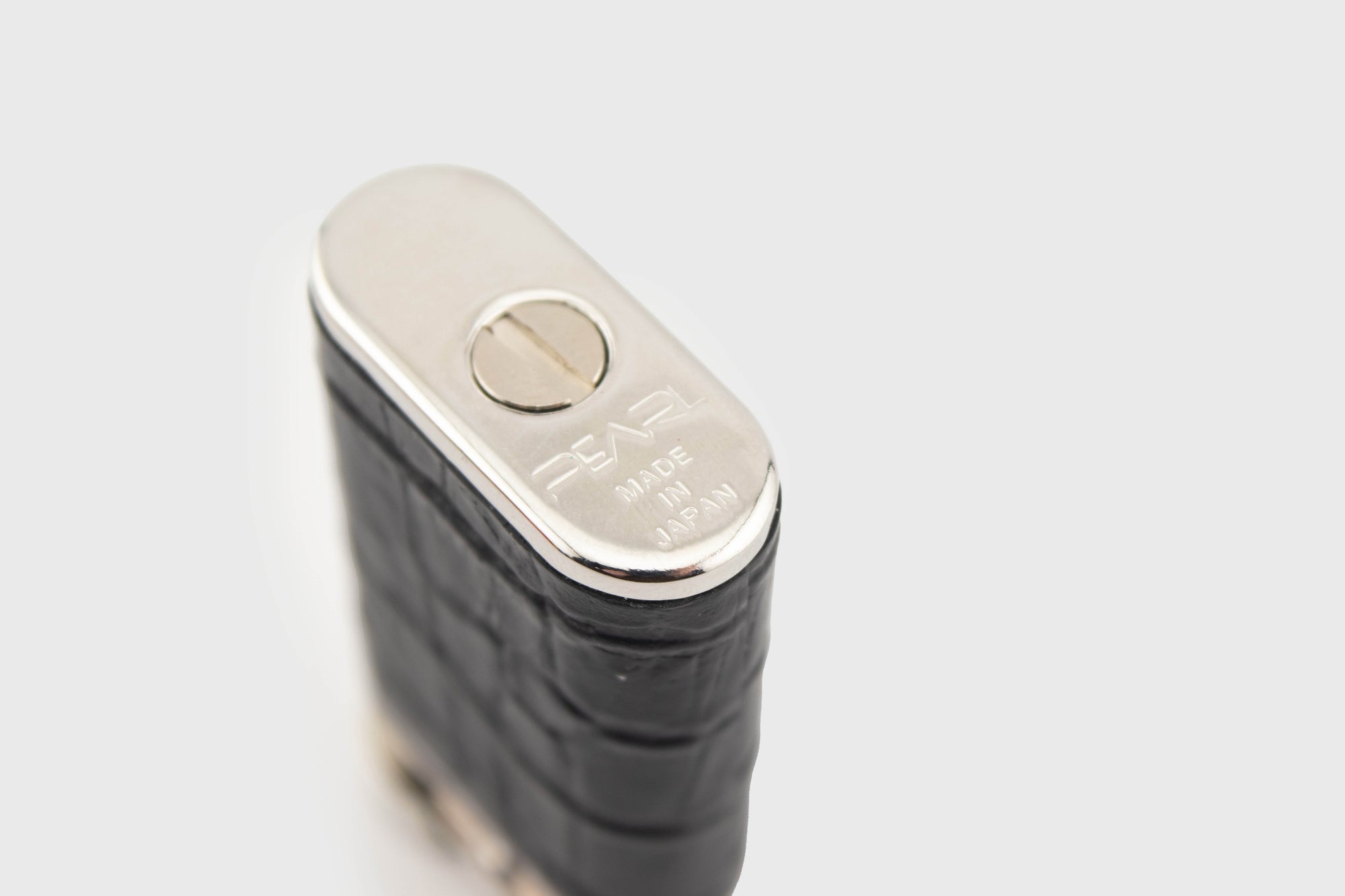 Tsubota Pearl - NB Leather Petrol Lighter [Brown Croc] - BindleStore.