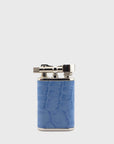 Tsubota Pearl - NB Leather Petrol Lighter [Blue Croc] - BindleStore.