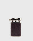 Tsubota Pearl - NB Leather Petrol Lighter [Brown Croc] - BindleStore.