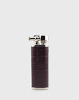 Tsubota Pearl - Quest Leather Petrol Lighter [Brown Croc] - BindleStore.