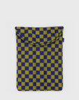 BAGGU - 13/14” Puffy Laptop Sleeve [Pear Navy Check] - BindleStore.