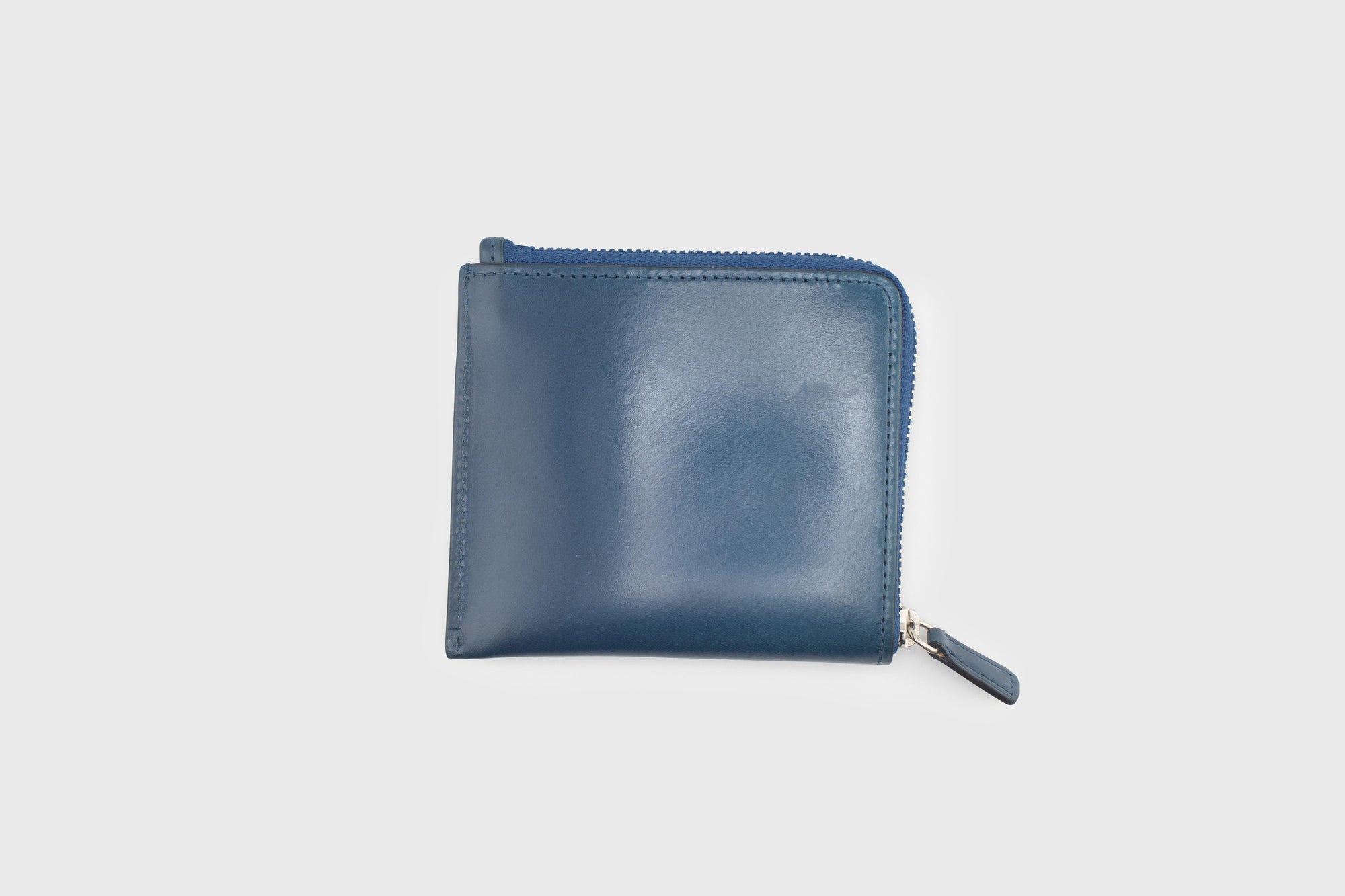 Il Bussetto - Corner Zippy Wallet [Blue] - BindleStore.