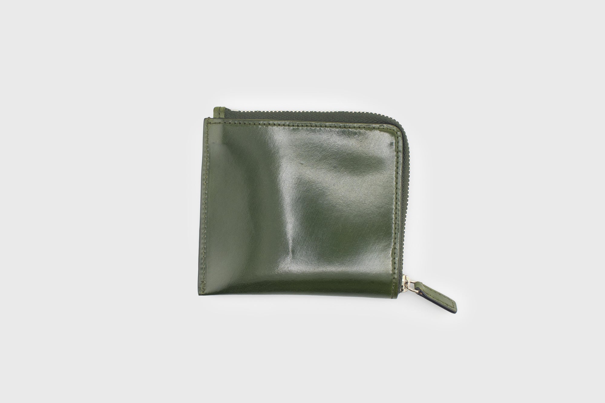Il Bussetto - Corner Zippy Wallet [Green] - BindleStore.