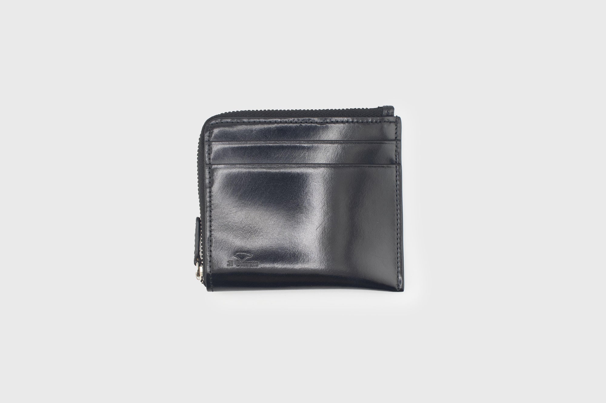 Il Bussetto - Corner Zippy Wallet [Black] - BindleStore.