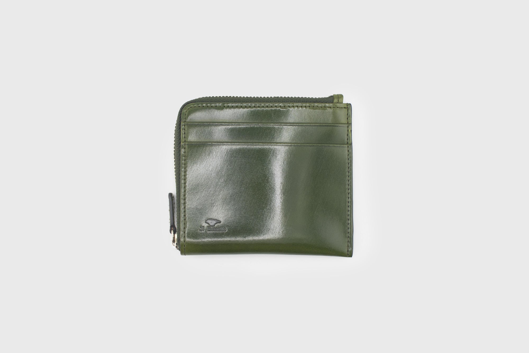 Il Bussetto - Corner Zippy Wallet [Green] - BindleStore.