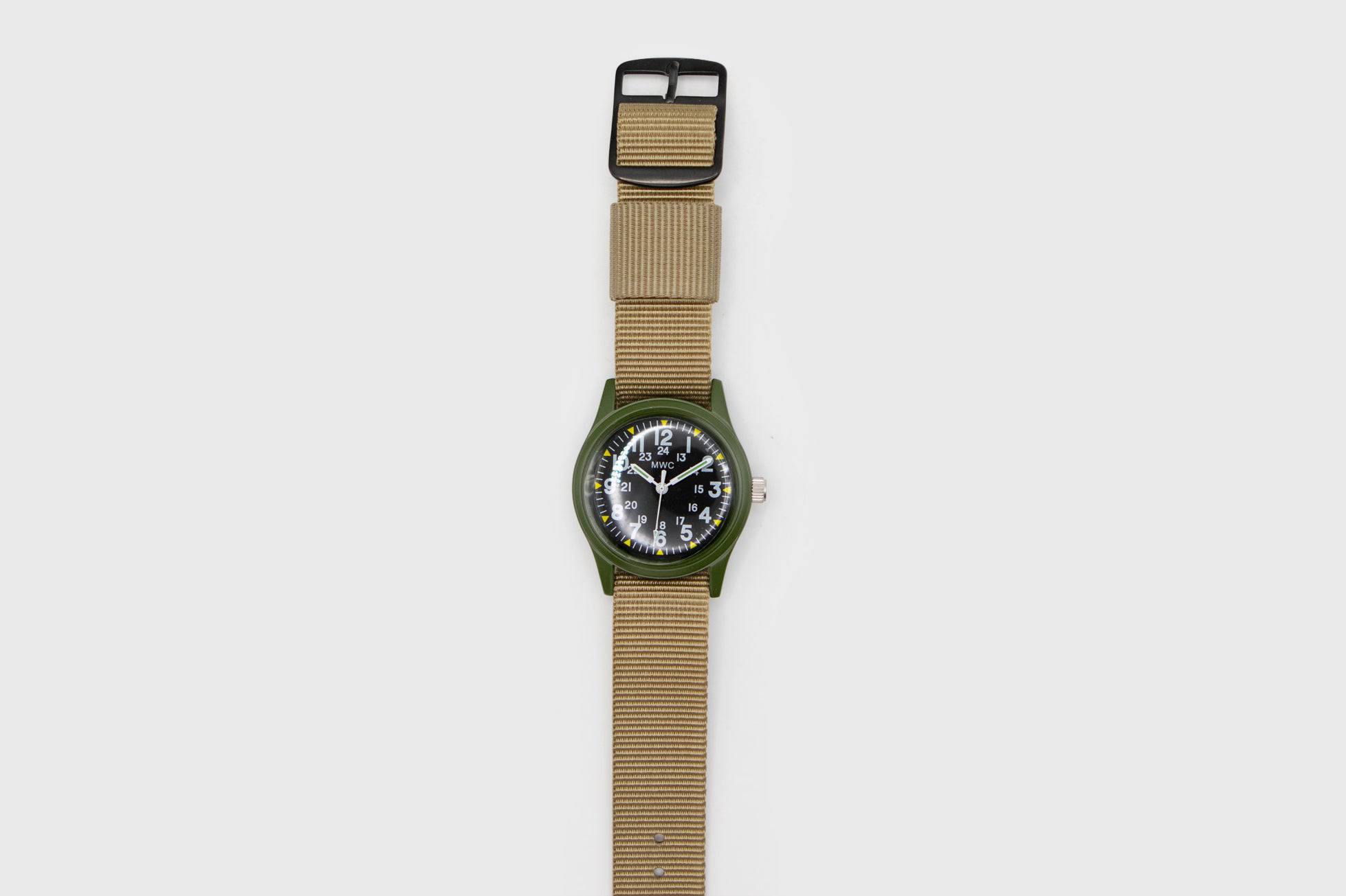 M.W.C. - U.S. 1970s Pattern Service Watch [Olive/Khaki] - BindleStore.