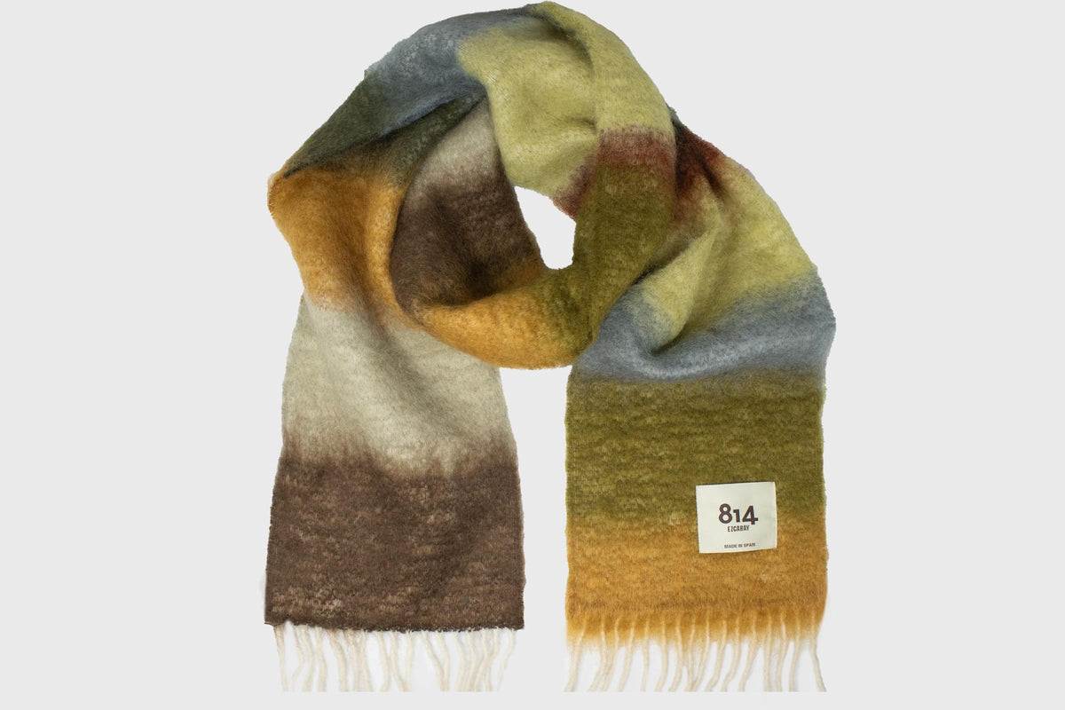 Mohair 'Matisse' Scarf [Autumn Sunset]