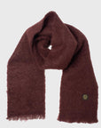 Mohair Plain Scarf [Plum]