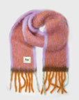 Mohair Twist Frame Scarf [Pink]