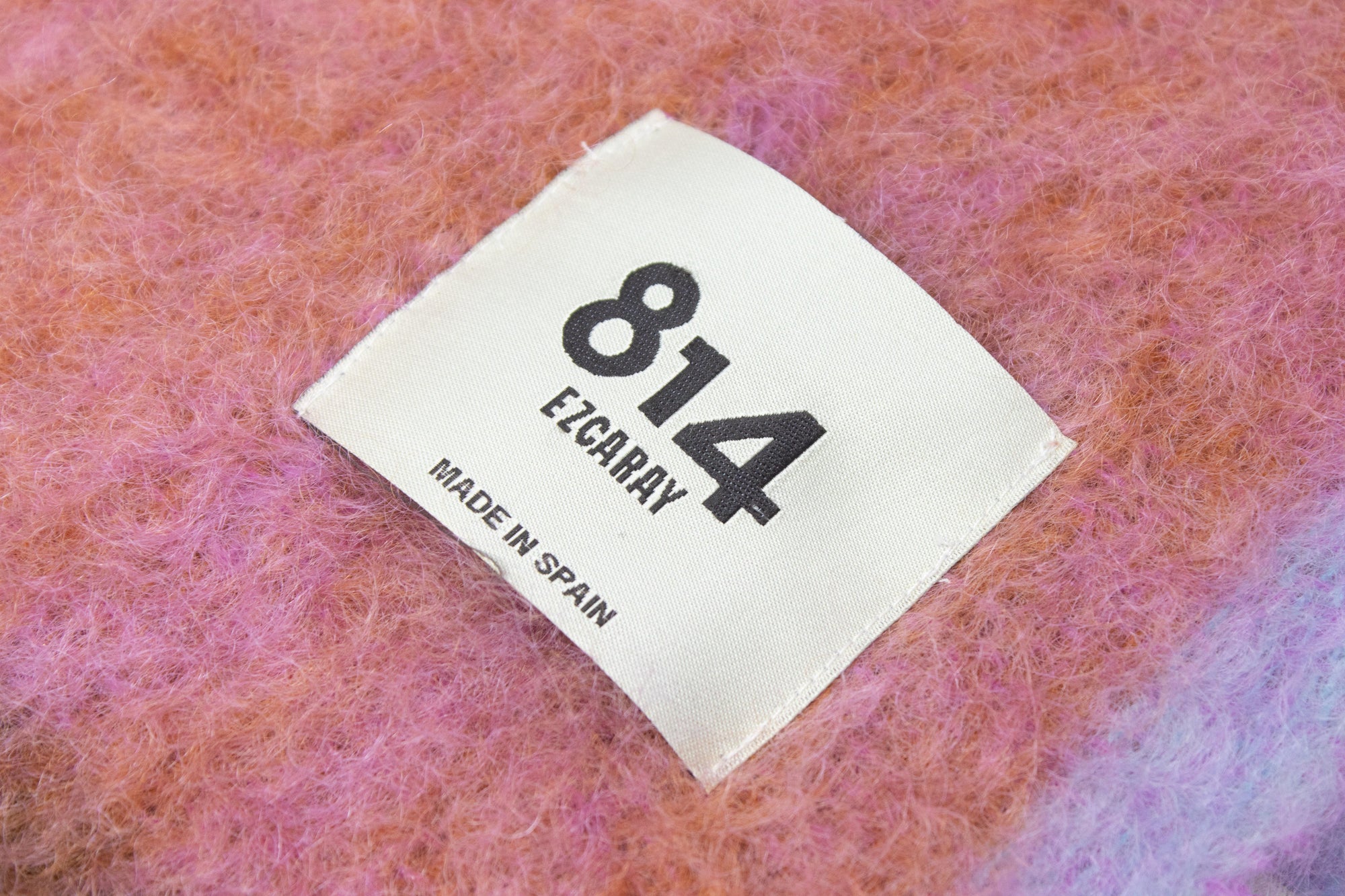 Mohair Twist Frame Scarf [Orange]