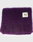 Mohair Plain Scarf Wide [Purple]