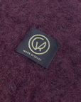 Mohair Plain Scarf [Plum]