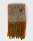 Mohair Twist Frame Scarf [Brown]