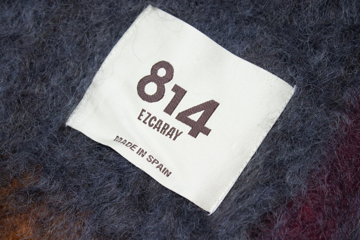 Mohair Twist Frame Scarf [Charcoal]