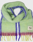 Mohair Twist Frame Scarf [Lime]