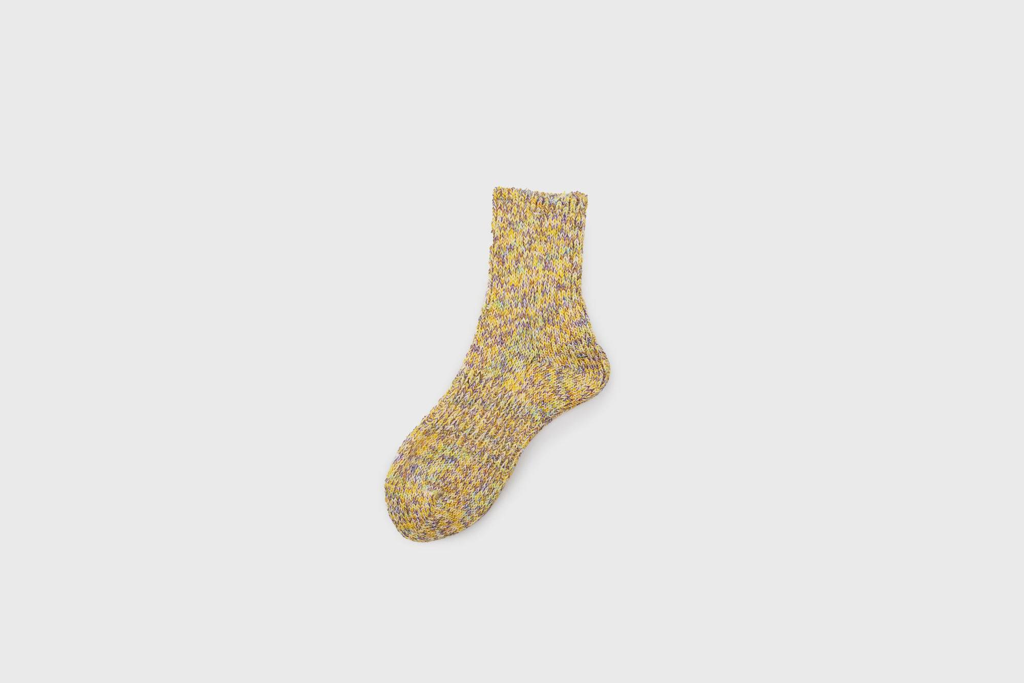 Mauna Kea - 6-Colour Heather Twister Socks [Yellow] - BindleStore.