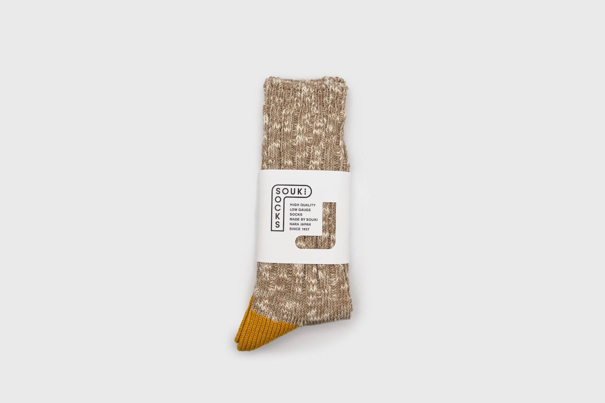 SOUKI - Woody Low Gauge Socks [Camel] - BindleStore.