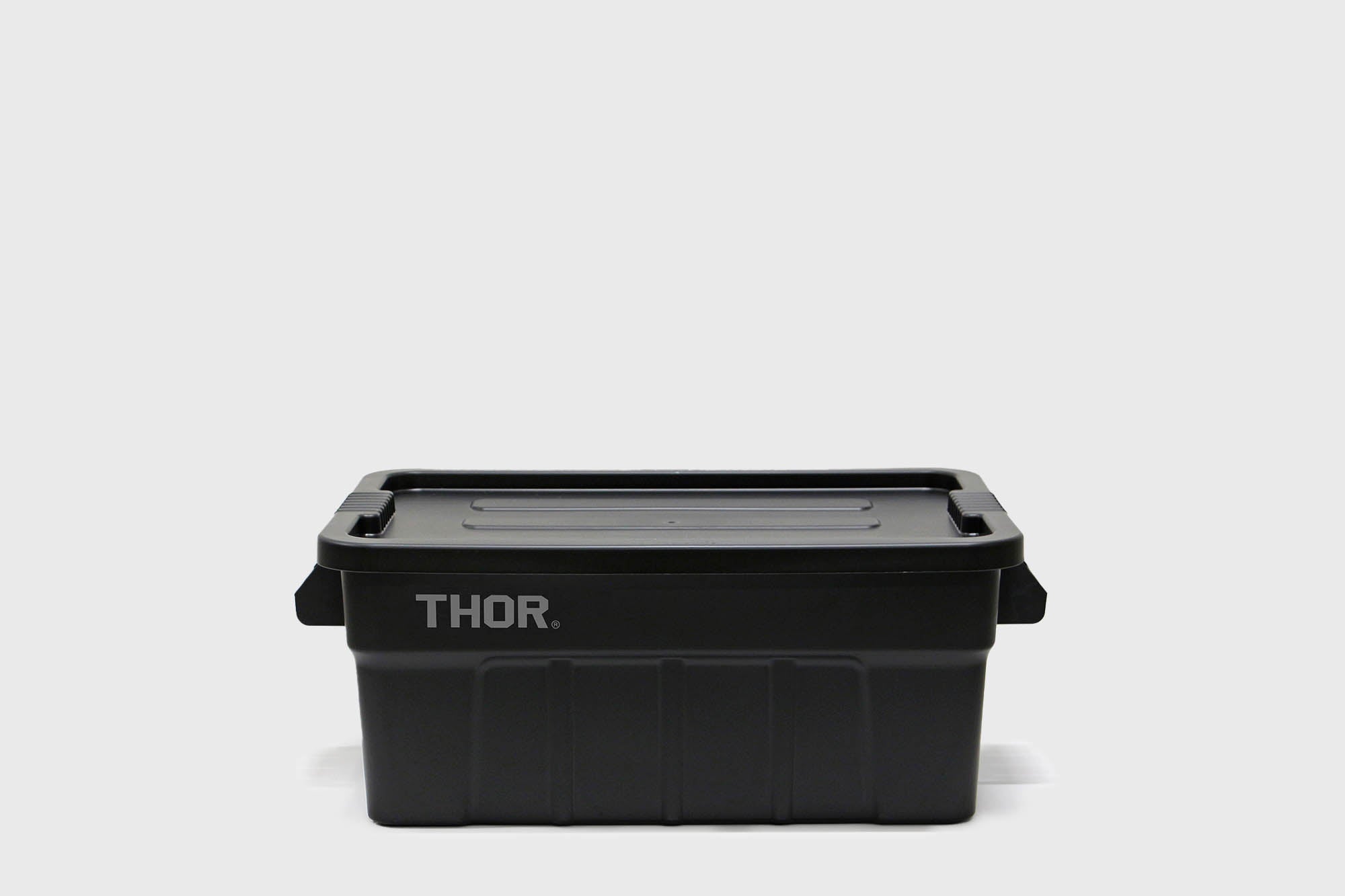 Large Tote with Lid 53L [Black]