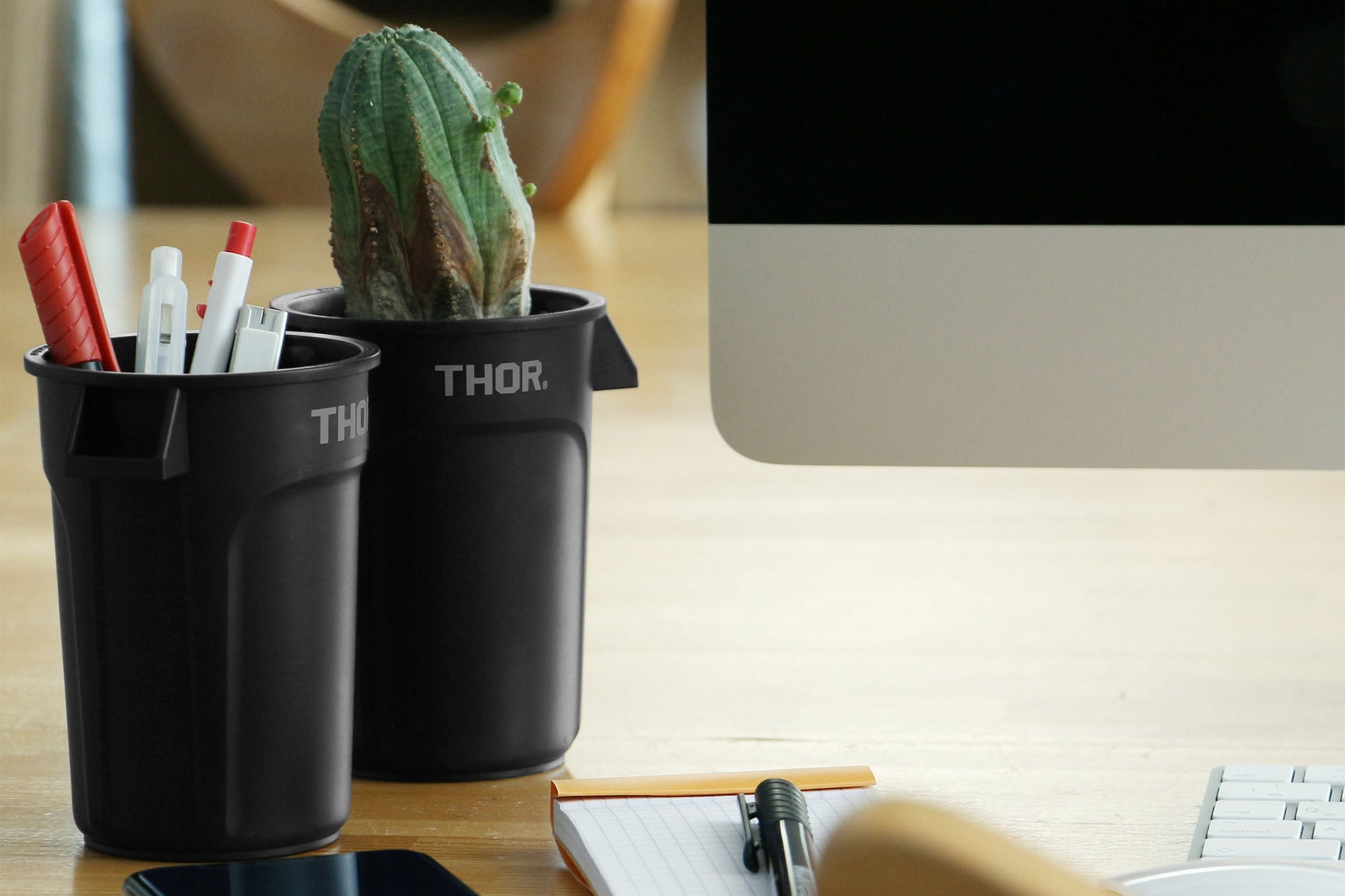 THOR - Mini Round Container [Orange] - BindleStore.