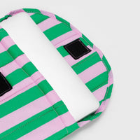 BAGGU Puffy Laptop Sleeve for 13 inch / 14 inch laptops or MacBooks — Green / Pink Awning Stripe – BindleStore. (Deadstock General Store, Manchester)