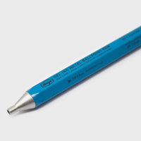 Mark's Inc Japanese 'Days' Gel Ballpoint Pen, Blue, close up nib - BindleStore. (Deadstock General Store, Manchester)